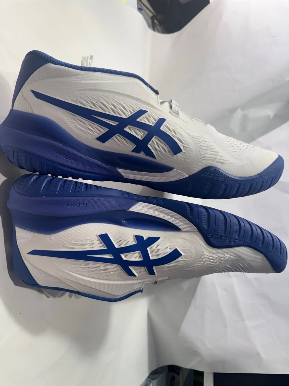 ASICS GEL-Resolution X Men’s 13 Tennis Shoes White Blue